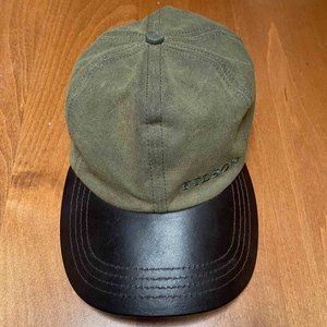 Filson Tin Cloth Leather Cap
